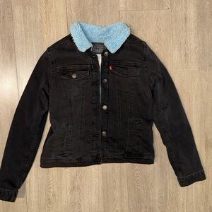 Levi's Blue Sherpa Fabric